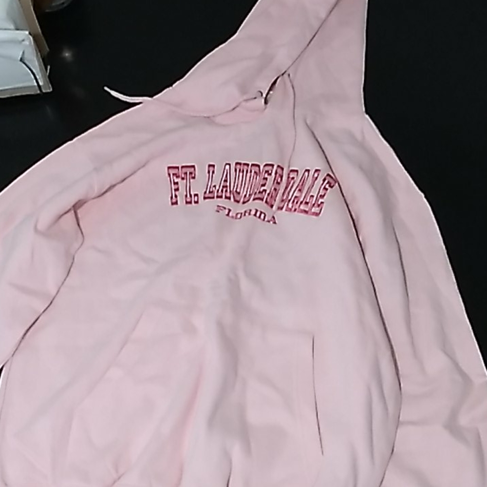 Pink hoodie